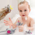 Yomwet 6 4 Set, Bath Toys for Toddlers Infants Months+, Floating Bathtub Elephant Toys Squeak Rubber Animal Piece Pool