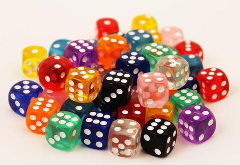 Dice Up! 10 Player Dice Game Set - Liar’s Dice, Dice Poker, Farkle, Colorful, Durable, Sustainable PLA Game