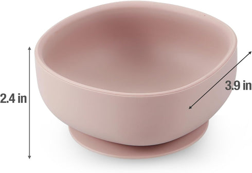 PandaEar 3 Pack Silicone Suction Bowls for Baby and Toddler Feeding, Food Grade Soft Safe Silicone, BPA-Free