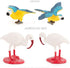 10 Pcs Simulated Bird Animals Parrot Model Figure Toys, Realistic Flamingo Birds Figurine Collection, Educational