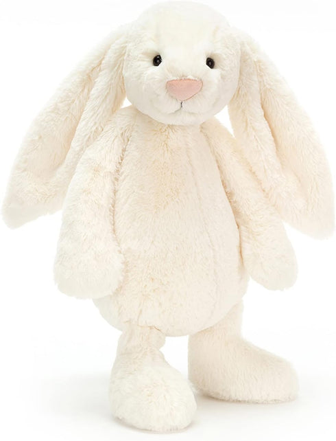 Jellycat Bashful Cream Bunny Stuffed Animal - Large 14 inches, Classic Children's Gift