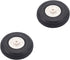 Heyiarbeit 1.5" RC Model Airplane Foam Wheel Super Light Tire and Wheel Sets, 2 Pcs PU Sponge Tire
