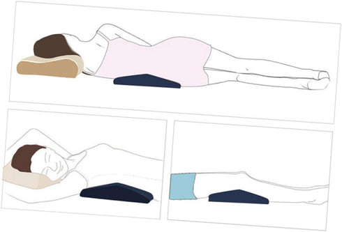 Luxshiny Waist Support Pillow for Pregnant Women Memory Cotton Lumbar Cushion for Superior Back Comfort for Bed Train