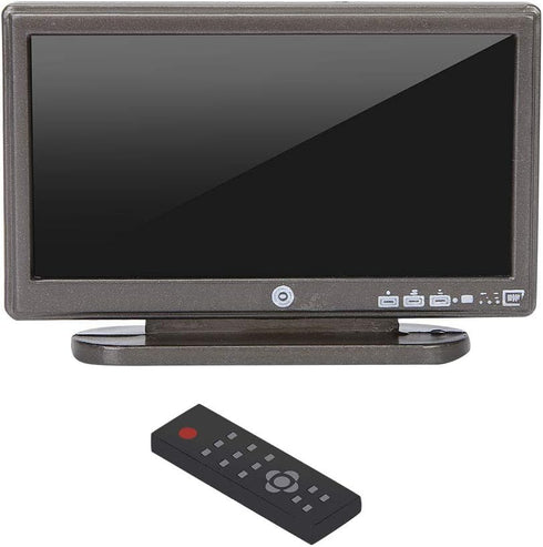 1:12 Miniature TV with Remote Control for Dollhouse Accessories and Furniture Decoration