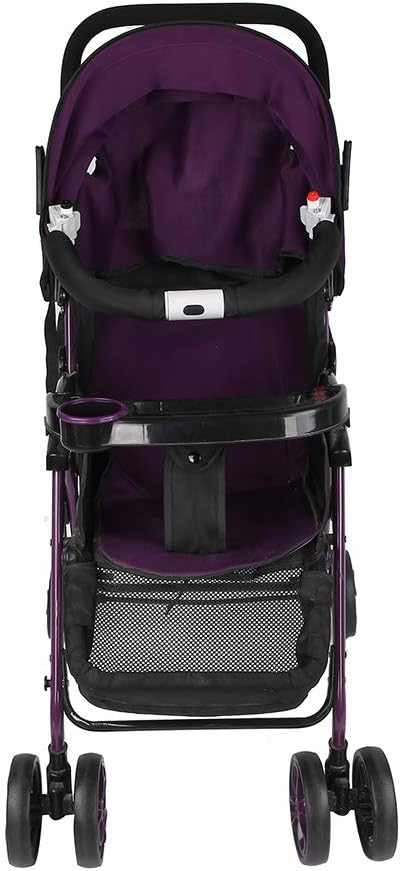 Meiyya Baby Stroller Handle, Adjustable Bumper Bar for Baby Carriage (Black)