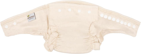 Osocozy 6 Count (Pack 1) 100% 1 7-18 lbs Two Sized Fitted Cloth Diaper - of - Soft, Durable and Absorbent Cotton