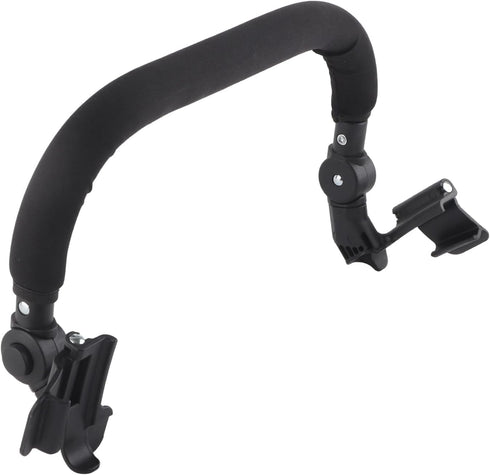 Universal Baby Stroller Armrest with Silicone Grip - Adjustable Bumper Bar