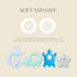 Set 6-Piece Dodo Babies Baby Shower Gifts - Teething Toy & Pacifier Clip - Multicolor Silicone - Pacifier Clip, Baby