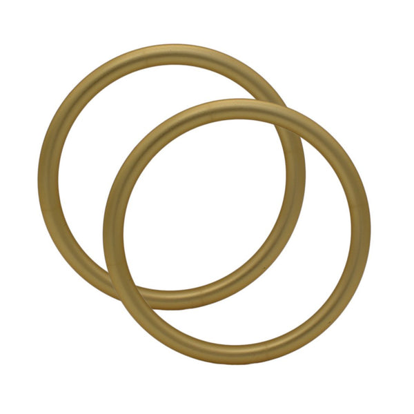Aluminium Baby Sling Rings, 3" Large Size, Gold Color, 1 Pair for Baby Carriers & Slings