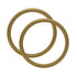 Aluminium Baby Sling Rings, 3" Large Size, Gold Color, 1 Pair for Baby Carriers & Slings