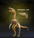 Gemini&Genius 2Pcs Compsognathus Dinosaur Toy Figurines with Moveable Jaw, Realistic Dinos
