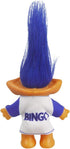 Vintage Troll Dolls, Retro Chromatic Doll for Collections, Arts and Crafts, Party Favors - 7.5" Tall (Blue)
