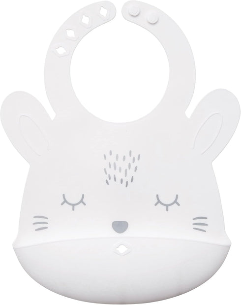 Tiny Twinkle Roll-Up Silicone Bib - Soft, Durable, Easy Clean Waterproof Silicone