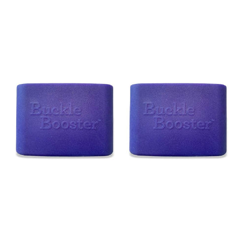 BPA Free Seat Belt Buckle Booster (2-Pack) - Raises Seat Belts for Easy Access, Free Sticker Set Gift