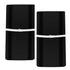 PHF Baby Changing Pad Covers for Boys Girls, 2 Pack Ultra Soft Microfiber Sheets for Most Changing Pads, Black & Black