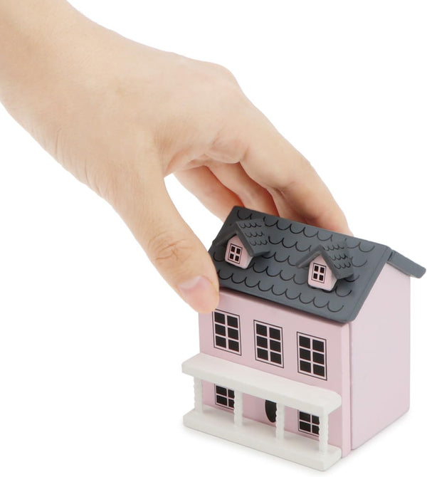 Miniature Cottage for Dollhouse Accessories Desktop Decor Wooden Mini House Storage Decoration