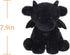 Apricot Lamb Black Dragon Plush Stuffed Animals for Kids, Soft Cute Plush Toys for Baby Girl and Boy, Fluffy Black