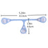 Hacent 5 Pack (GBP-5 Pack) Baby Cloth Diaper Fasteners, Blue, Green & Pink, Replaces Diaper Pins