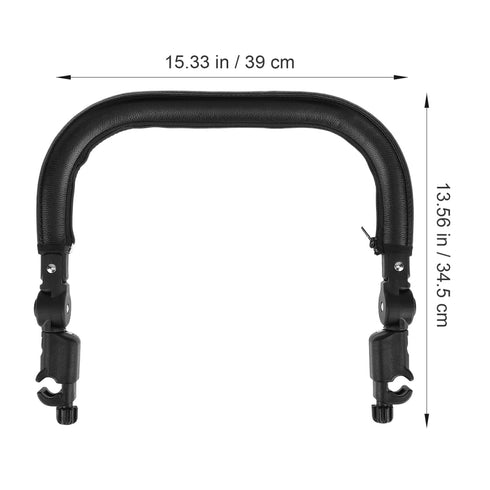Kisangel Replacement Stroller Bumper Bar Universal Adjustable Detachable Baby Stroller Handle Armrest Crossbar