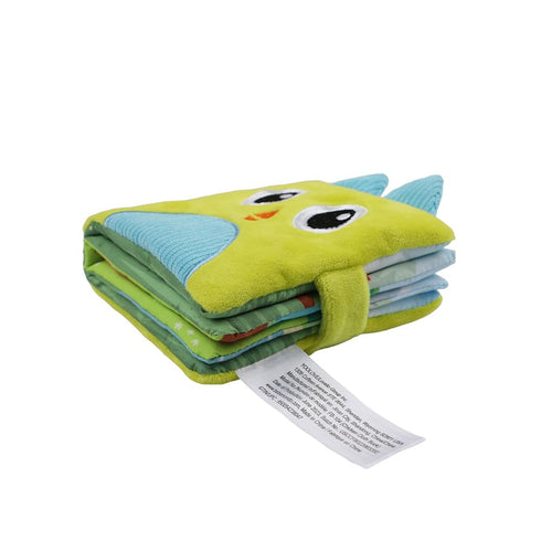 Set 0-3-6-12 Tummy (2-pcs) Soft Baby Books Gift Cloth Crinkle Books for Infants Months, Newborn Teething Toy, Time Toy