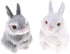 Mini Realistic Cute Plush Rabbits - Lifelike Animal Easter Bunny Simulation Toy Model Gift (Rabbit Plush Toys)