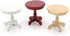 1:12 Miniature Dollhouse End Table Scale Wooden Furniture Round Side Tea Table Model for Dollhouse Acessories Coffe