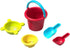 HABA Sand Toys Basic Set - 5 Piece Bundle with Plastic Pail,