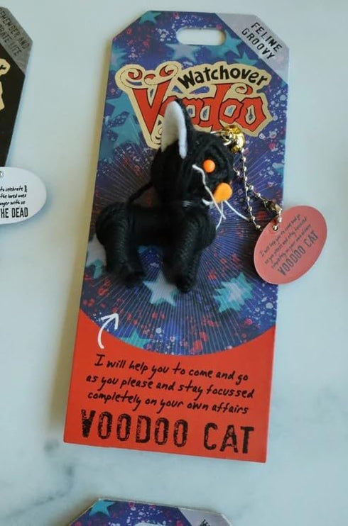 Watchover Voodoo 3-Inch Cat Keychain - Handcrafted Gift for Good Luck and Positivity Everywhere