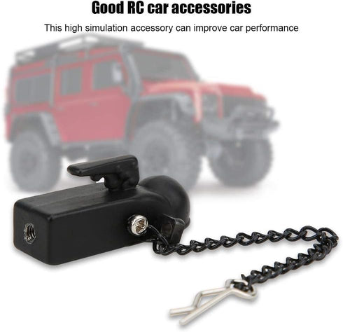 Climbing Car Trailer Attachment Kit for 1/10 Scale 90046 90047 TRX4 Cars (Black)