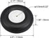 uxcell Tire and Wheel Sets for RC Airplane,PU Sponge Tire with Plastic Hub,4.5 Inch 2pcs