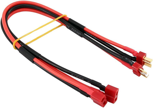 2pcs T-Plug Dean's M to T-Plug FM Adapter 12inch Extension Wire for RC Battery