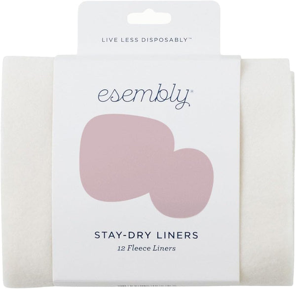 Esembly Cloth Diaper Stay-Dry Fleece Diaper Liner, Moisture-Wicking, Keeps Baby Dry, Prevents