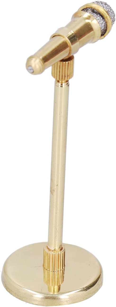 Adjustable Miniature Microphone Model - Musical Instrument Handicraft for 1:12 Action Figures Dollhouse Decor