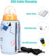 Pilarmuture Washable Baby Bottle Warmer, USB Portable Milk Heat Keeper,Maintain Perfect Temperature for Baby Milk,Used