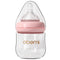 Oberni Glass Baby Bottles,Anti Colic Breastfeeding Bottle with Natural Response Nipple Size