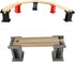 Ioffersuper 12 Set, pcs Wooden Train Track Male-Male Female-Female Bump Tracks, Bridge Pier Track(Random Colour),Cross