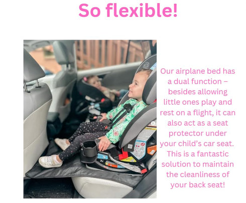 Toddler Airplane Bed - Ultimate Airplane Travel Essential | Portable Airplane Seat Extender for Kids | Perfect Airplane
