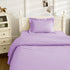 NookZuzu 3 Piece Toddler Sheet Set,Purple Basics Bed Sheet Set for Toddler,Microfiber 3-Piece