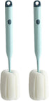 Bottle Soft Brush - 2Pcs Sponge Bottle Brush, Soft and Easy to Clean, Baby Bottle Sponge Brush for Stain Residue