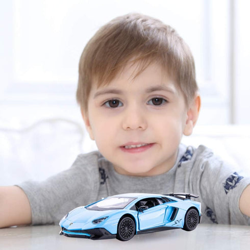 1/36 Scale Aventador LP700-4 Casting Car Model, Zinc Alloy Toy for Kids, Pull Back Vehicle Gift