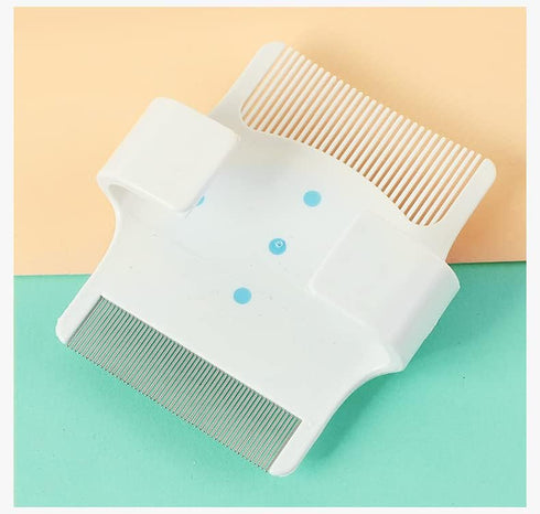 MR LION Cradle Cap Brush and Comb, Cradle Cap Brush Safe Baby's Scalp Brush with Soft Rubber Bristles, Help Gently