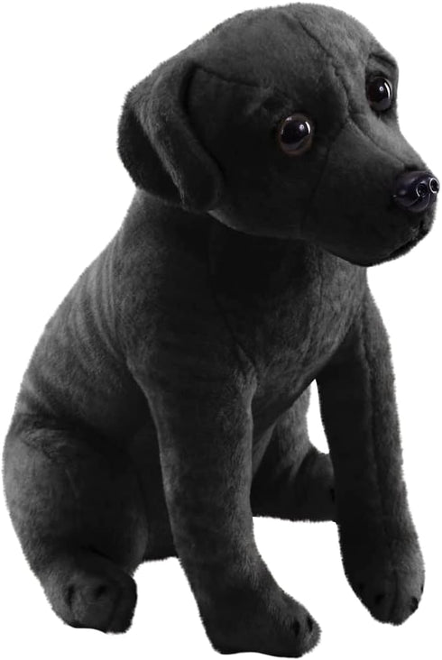 Wild Republic Rescue Dog, Black Labrador, Stuffed Animal, with Sound, 5.5 inches, Gift for Kids, Plush Toy, Fill is Spun Recycled Water Bottles