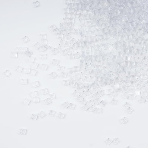 11 1500pcs WSRYLTCH Clear Dots Tile Flat - Transparent Classic Bricks Parts and Pieces, MOC Building Blocks Smooth