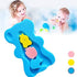 Naisicore 1 3 (4.5cm Infant Bath Sponge, Bear Shaped Baby Bath Skid Proof Bath Support, Soft Comfy Baby Shower Cushion