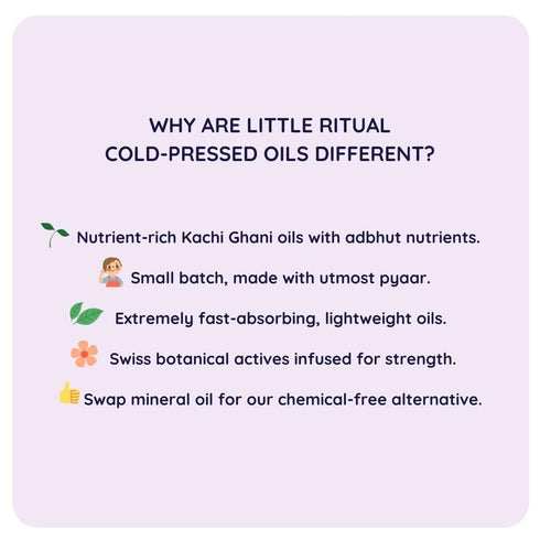 200 ml. Little Rituals BLACK SESAME - BABY MASSAGE OIL Certified Organic, Wood Cold-Pressed for Skin and Hair