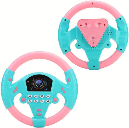 Eco-Friendly Children Steering Wheel Tool - Durable Non-Toxic Healthy Plastic for 4-6 Years Old Infant Music Sense