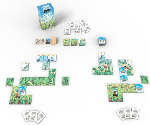 Hachette Boardgames 2 Encountering 1-2 8+ 15 Solstis | Whimsical Player Strategic Tile Game | Build a Stunning Mountain