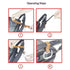 TEKELUONA 3 Pack Stroller Hooks, Stroller Straps for Diaper Bags,Adjustable Stroller Carabiner Clip,Baby Stroller
