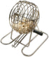 WE Games Retro Bingo Game Set with Metal Rotary Cage, Deluxe Wooden Master Board, Family Games