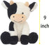 Cow Stuffed Animal - Cute 9 Inch Plush Doll Toy Gift for Girls and Boys, Christmas (Cow Sitting)
